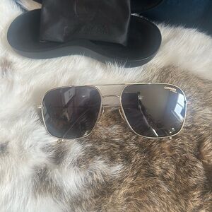 Carrera Gold Frame Aviator Sunglasses